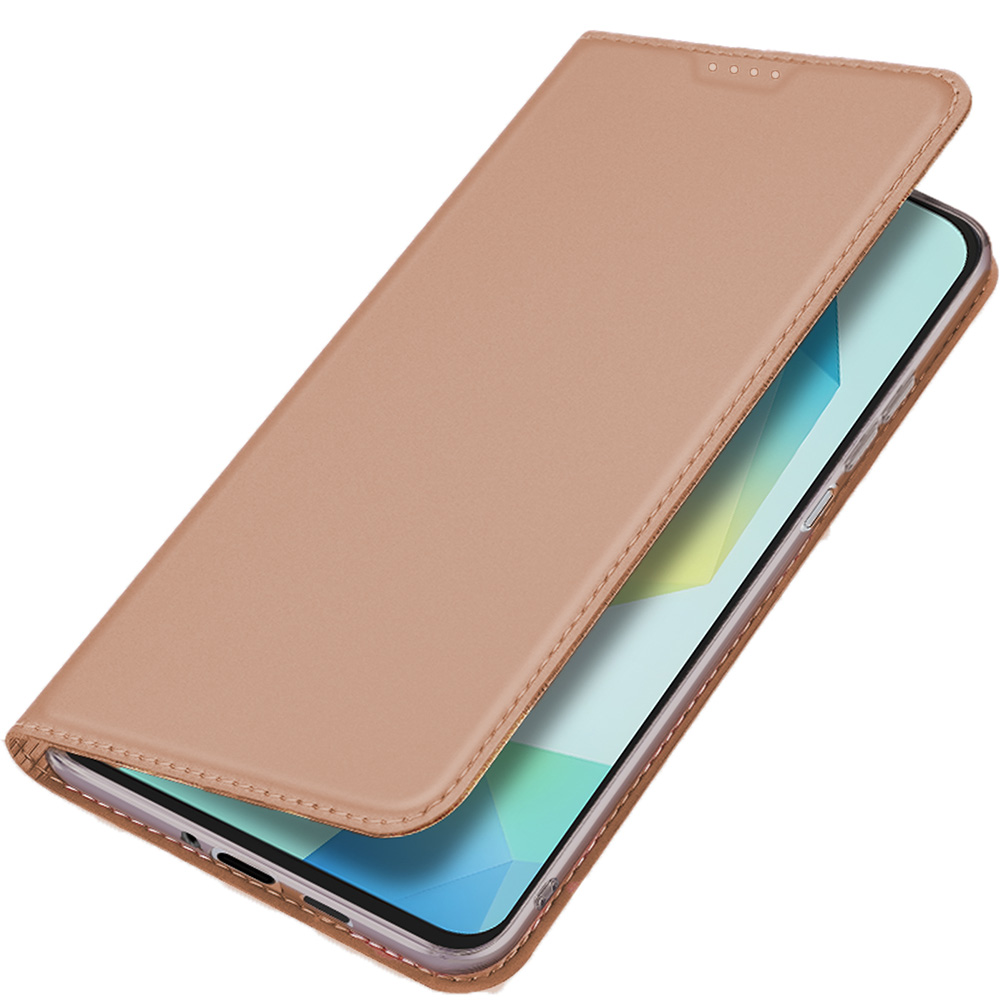 Etui z klapką Dux Ducis Skin Pro do Galaxy A17 5G, różowozłote